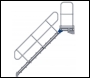 Zarges Z600 Access Steps With Platform, With Railings - 1750mm (h) - 600mm tread - 7 treads - Code: 40159366