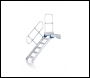 Zarges Z600 Access Steps With Platform, With Railings - 1930mm (h) - 1000mm tread - 9 treads - Code: 40159468
