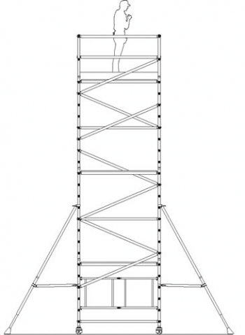 Werner MiniMax Trade Access Tower 7.8 Metre Working Height - Code 38065800