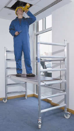 Youngman MiniMax Trade Access Tower 2.6 Metre Working Height - Code 38060600 (now supplied with toeboards kit + adjustable legs)