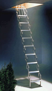 TAF10 Alu-Fix Concertina Aluminium Loft Ladder (10 Step)