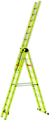 Titan 3 Section Fibreglass Combination Ladder (12 rung per section)