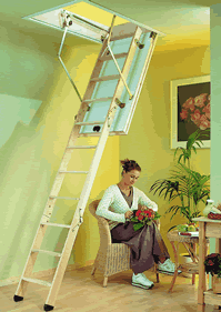 Titan TDE27FR Exclusive Timber Loft Ladder & Fire Resistant Hatch (Max Height 2,870mm)
