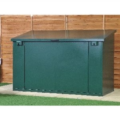 Asgard Green Metal Garden Storage Box with Lift Up Lid » Product