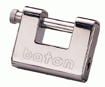 Baton Armoured Block Lock 80mm x 12.5mm Shackle