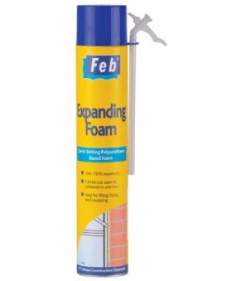 Feb Expanding Foam Quick Setting Polyurethane Based Foam (per 12 box)