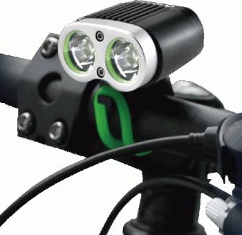 Nightsearcher BIKESTAR2200high performance LED Bike Light with optimal focus reflector
