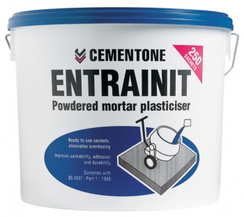 Bostik Entrainit (powdered Mortar Plasticiser) - 5.25 kg  (250 x 21 g) - Box of 250