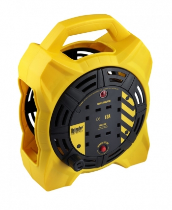 Defender 15m Box Reel 230V 13A for DIY and Domestic Use - Code E86545