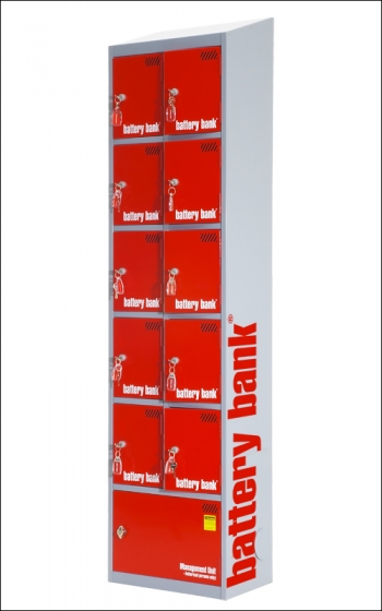 Battery Bank - Charging Station - Charging Locker - Power Tool Locker - 11 Door (MCB Protected)