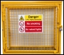 SED Gas Bottle Storage Cage - 0.9m x 1.0m x 0.5m Gas Cage - c/w Highly Flammable Sign
