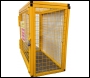 SED Gas Bottle Storage Cage - 0.9m x 1.0m x 0.5m Gas Cage - c/w Highly Flammable Sign