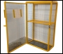 SED Gas Bottle Storage Cage - 1.7m x 1.0m x 0.5m Gas Cage (Shelf Included) - c/w Highly Flammable Sign
