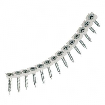 3.5 x 50mm Premium Collated Drywall Screws Fine Thread Zinc (per 1000)