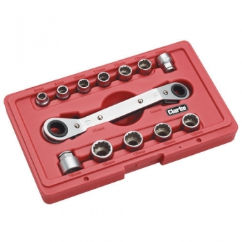 Clarke PRO221 13PC Go Through Socket Set