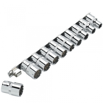 Clarke PRO224 10 piece 1/2? Multi Fit Socket Set