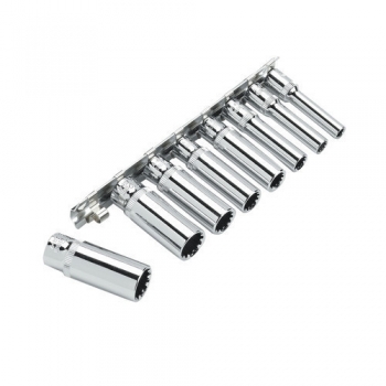 Clarke PRO225 8 piece 1/4? Deep Multi Fit Socket Set