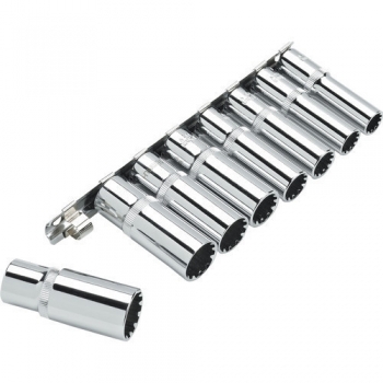 Clarke PRO226 8 piece 3/8? Deep Multi Fit Socket Set