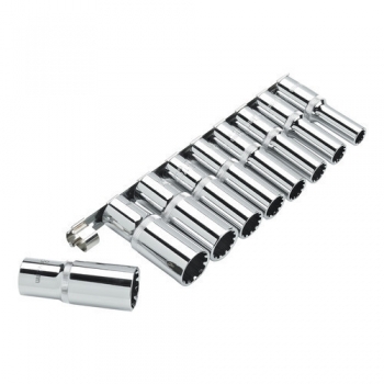 Clarke PRO227 9 piece 1/2? Deep Multi Fit Socket Set