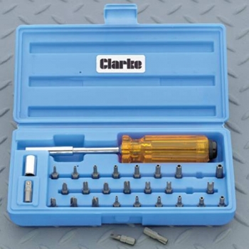 Clarke CHT309 30-Pce Tamperproof Bit Set
