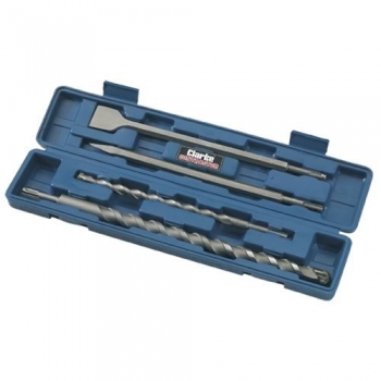 Clarke 4 Piece SDS+ Chisel & Drill Bit Set - CHT577