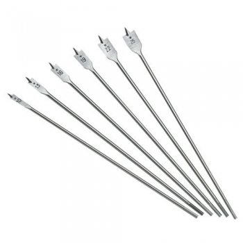 Clarke CHT584 6-piece 400mm Long Reach Wood Spade Bit Set