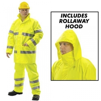 Clarke High Visibility Jacket & Trousers (Large)