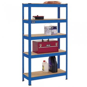 Clarke CS5350BP 350kg Quick Assembly Shelving (Blue)