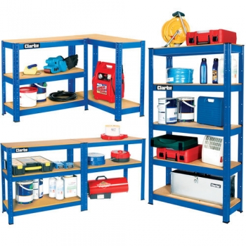 Clarke CSR5350BP Boltless Shelving Unit - 350Kg Blue