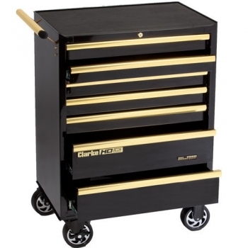 Clarke CBB217BGB HD Plus 7 Drawer Tool Cabinet (Black & Gold)