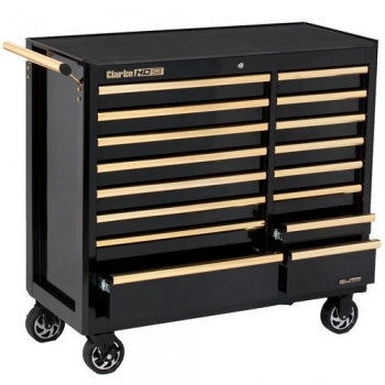 Clarke CBB226BGB HD Plus 16 Drawer Tool Cabinet (Black & Gold)