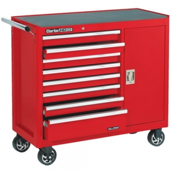 Clarke CBB228B Extra Wide HD Plus 8 Drawer Tool Cabinet with Side Door