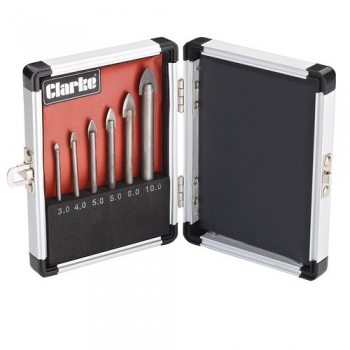 Clarke CHT704 6pc Glass Drill Bit Set
