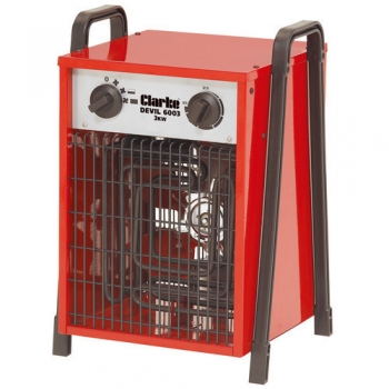 Clarke Devil 6003 Industrial 3KW Electric Fan Heater (1Ph)