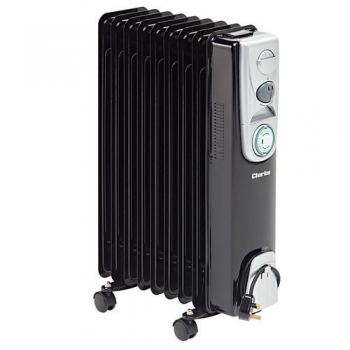 Clarke BR9/200 2kW 9 Fin Black Oil Filled Radiator