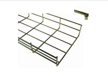 Pemsa 100mm wide x 60mm deep Basket Tray Bycro Coating (per 3m length)