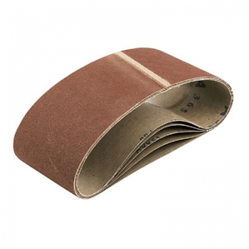 100mm x 610mm Aluminium Oxide Coated Cloth Sanding Belt - 120 Grit - Pack of 5