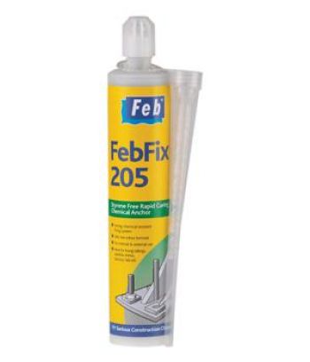 Febfix 205 Styrene Free Rapid Curing Chemical Anchor (per 12 box)