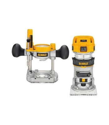 Dewalt D26204K 900W 8mm ( 1/4" ) Premium Plunge & Fixed Base Router Combination - (110v/240v)