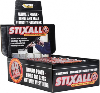 Everbuild Stixall Grab Adhesive White - 290ml Cartridge (per 12)