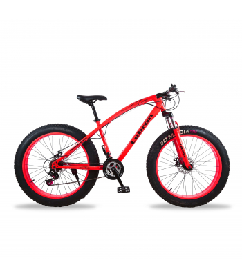 ENER-J 26 inches 21 gear Fat Sports Bike with High Carbon Steel, Red - Code BK12