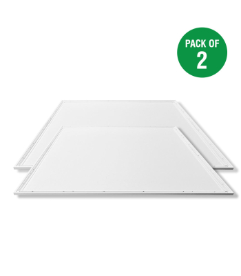 ENER-J 60x60 Slim Backlit 40W 3800Lm, PMMA 2mm Diffuser, Flicker Free Driver 3000K (2pc pack) - Code E122