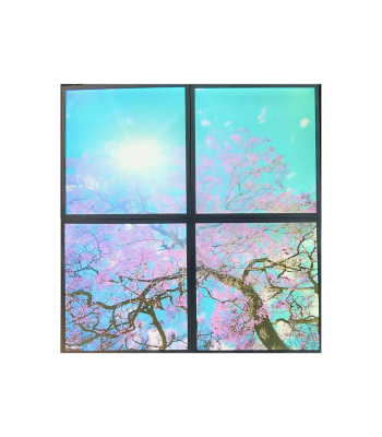 ENER-J 60x60cms SKY Panel with Cherry blossom trees 2D Effect (4 pcs set) - Code E153