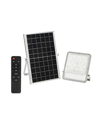 ENER-J 50W LED Floodlights with Solar Panels, 12W Solar Panel, 10AH Battery, 1100 lumens - Code E190