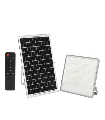 ENER-J 300W LED Floodlights with Solar Panels, 35.5W Solar Panel, 30AH Battery, 3000 lumens - Code E193