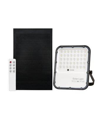 ENER-J 150W LED Floodlights with Solar Panels, 15W Solar Panel, 15AH Battery, 1800 lumens - Code E194X