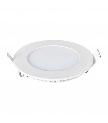 ENER-J 3W Recessed Round LED Mini Panel 85mm diameter (Hole Size 70mm), 4000K PACK OF 4 - Code E302-4