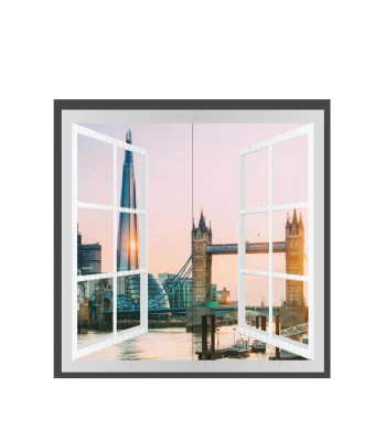 ENER-J 2pcs/set of 120X60 Landscape Surface Panel with London Skyline & 
Bridge 2D Design  - Code E805