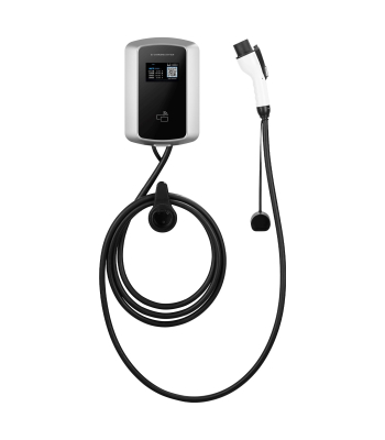 ENER-J 7KW 32A Wall EV Charger with 5M Cable & Type 2, Works with RFID (2 pcs incuded) & APP Control (WiFi + Bluetooth) - Code EVC1001