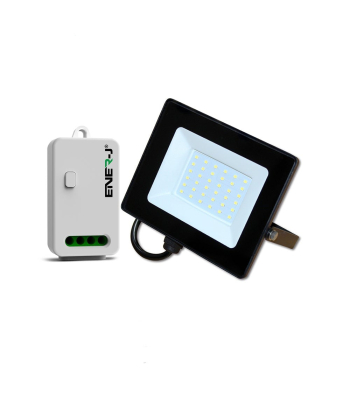 ENER-J 30W LED Floodlight wired with (WS1055) Non Dimmable 5A RF Receiver in 1 box - Code EWS1067